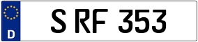 Trailer License Plate